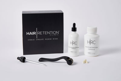 Hair Retention Clinic - Hair Retention Supplement, Follicle Rejuvenation Formula and Micro Needling Roller  - 6 Month Supply